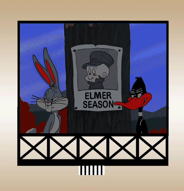 Miller Engineering 886501 Elmer Fudd Animated Neon Billboard