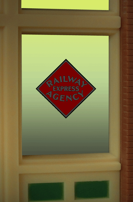 Miller Engineering 8870 Railway Express Agency Neon Window Sign — White ...