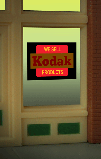 Miller Engineering 8875 Kodak Neon Window Sign