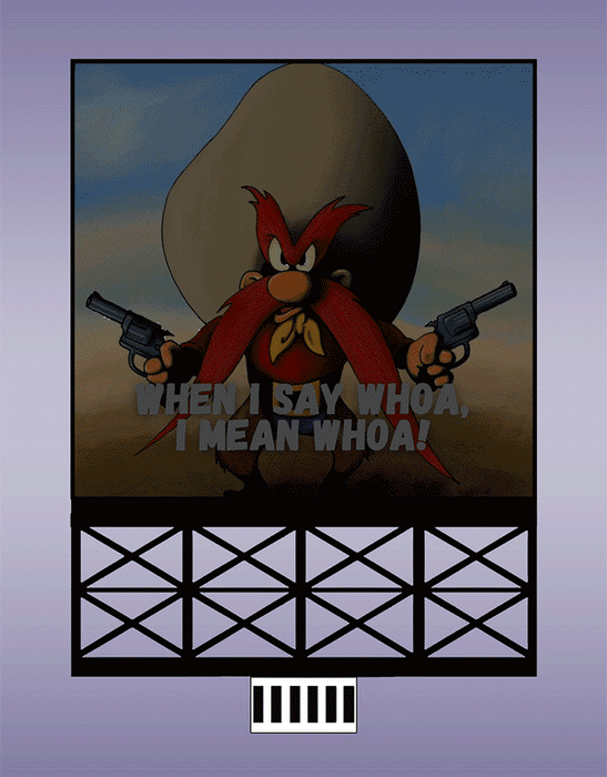 Miller Engineering 888001 Yosemite Sam Animated Neon Billboard