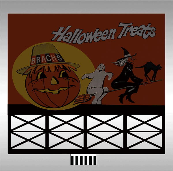 Miller Engineering 888501 Brach's Halloween Treats Animated Neon Billboard