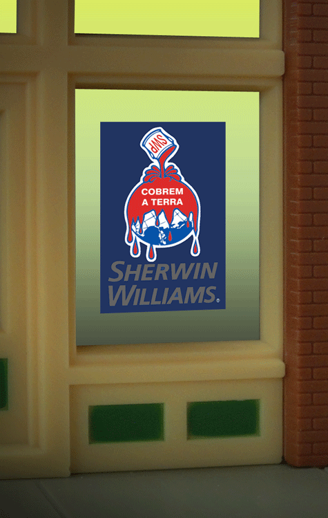 Miller Engineering 8935 Sherwin Williams Flashing Neon Window Sign