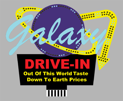Miller Engineering 8981 Galaxy Drive In Animated Neon Billboard