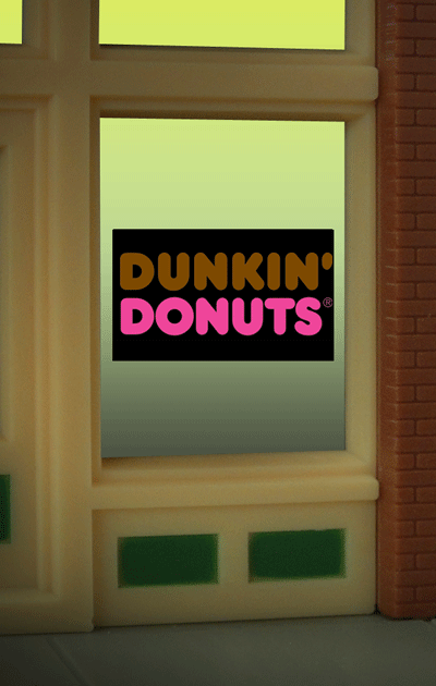 Miller Engineering 8995 Dunkin' Donuts Flashing Neon Window Sign