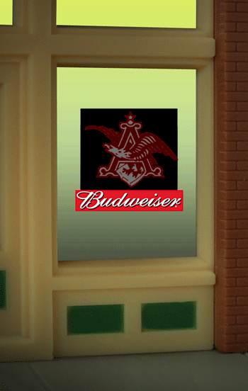 Miller Engineering 9015 Budweiser Eagle Flashing Neon Window Sign
