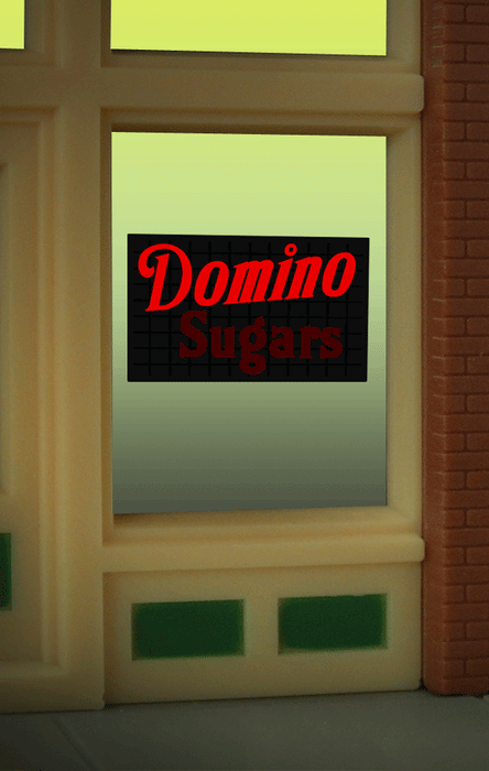 Miller Engineering 9020 Domino Sugar Flashing Neon Window Sign