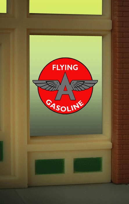Miller Engineering 9035 Tidewater Flying A Gasoline Flashing Neon Window Sign
