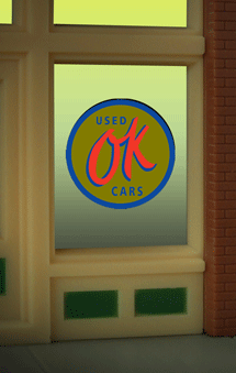 Miller Engineering 9065 OK Used Cars Flashing Neon Window Sign