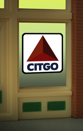 Miller Engineering 9075 Citgo Flashing Neon Window Sign