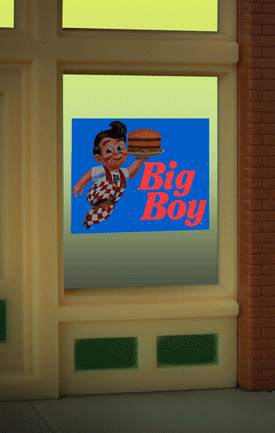Miller Engineering 9080 Big Boy Flashing Neon Window Sign
