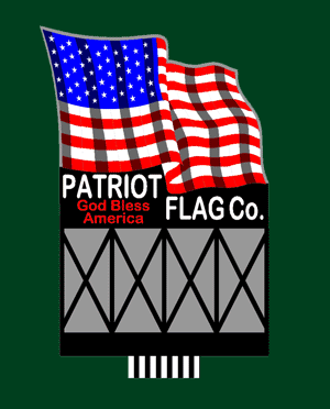 Miller Engineering 9482 Patriot Flag Co. Medium Animated Neon Billboard