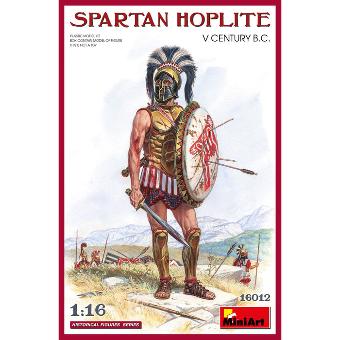 MiniArt 16012 1/16 Spartan Hoplite (V Century B.C.) Figure Model Kit