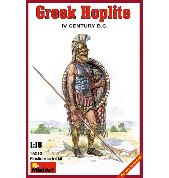 MiniArt 16013 1/16 Greek Hoplite (IV Century B.C.) Figure Model Kit