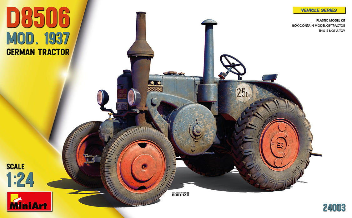 MiniArt 24003 1/24 German Tractor D8506 Mod. 1937 Model Kit