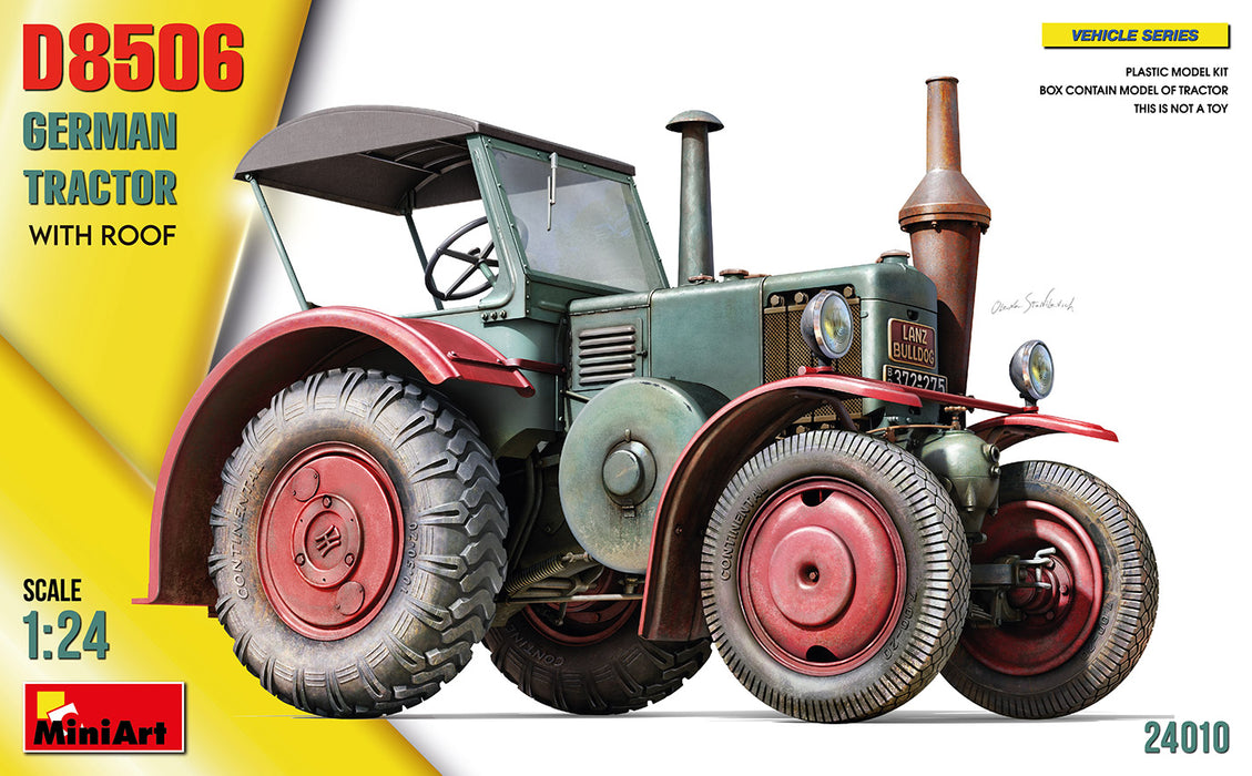 MiniArt 24010 1/24 German D8506 Tractor with Roof Model Kit