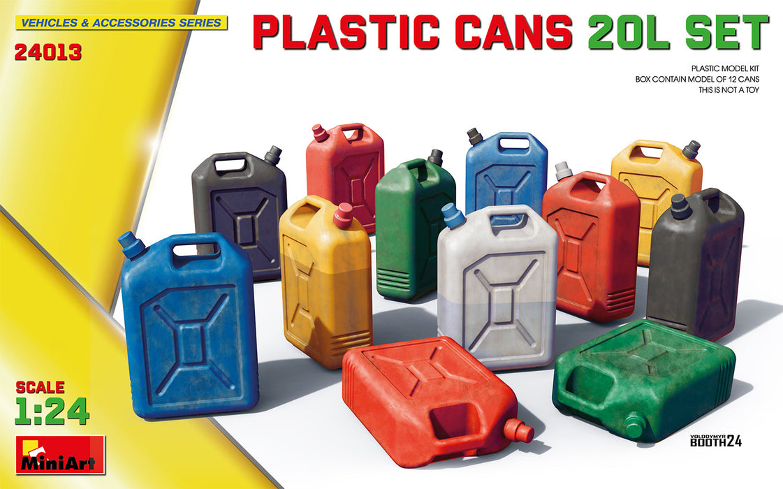 MiniArt 24013 1/24 Plastic 20L Cans Set Model Kit