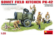 MiniArt 35061 1/35 Soviet Field Kitchen KP-42 with Figures Model Kit