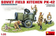MiniArt 35061 1/35 Soviet Field Kitchen KP-42 with Figures Model Kit