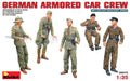 MiniArt 35072 1/35 German Armored Car Crew Figures Model Kit