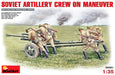 MiniArt 35081 1/35 Soviet Artillery Gun and Crew on Maneuver Model Kit