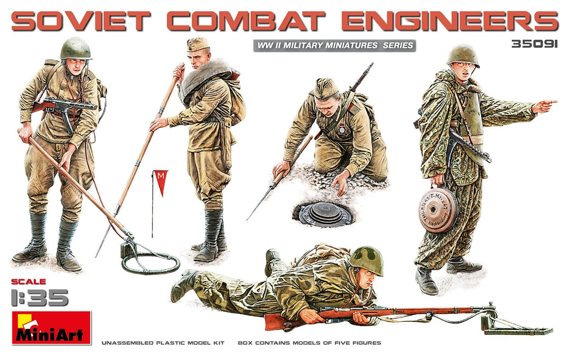 MiniArt 35091 1/35 Soviet Combat Engineers Figures Model Kit