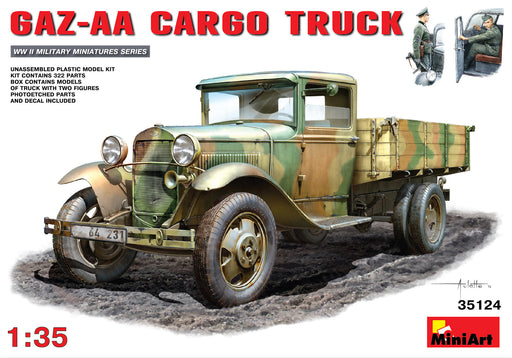 MiniArt 35124 1/35 GAZ-AA Cargo Truck and Figures Model Kit