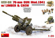 MiniArt 35129 1/35 USV-BR 76mm Gun Mod. 1941 with Crew Figures Model Kit