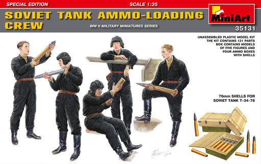 MiniArt 35131 1/35 Soviet Tank Ammo-Loading Crew Figures Model Kit