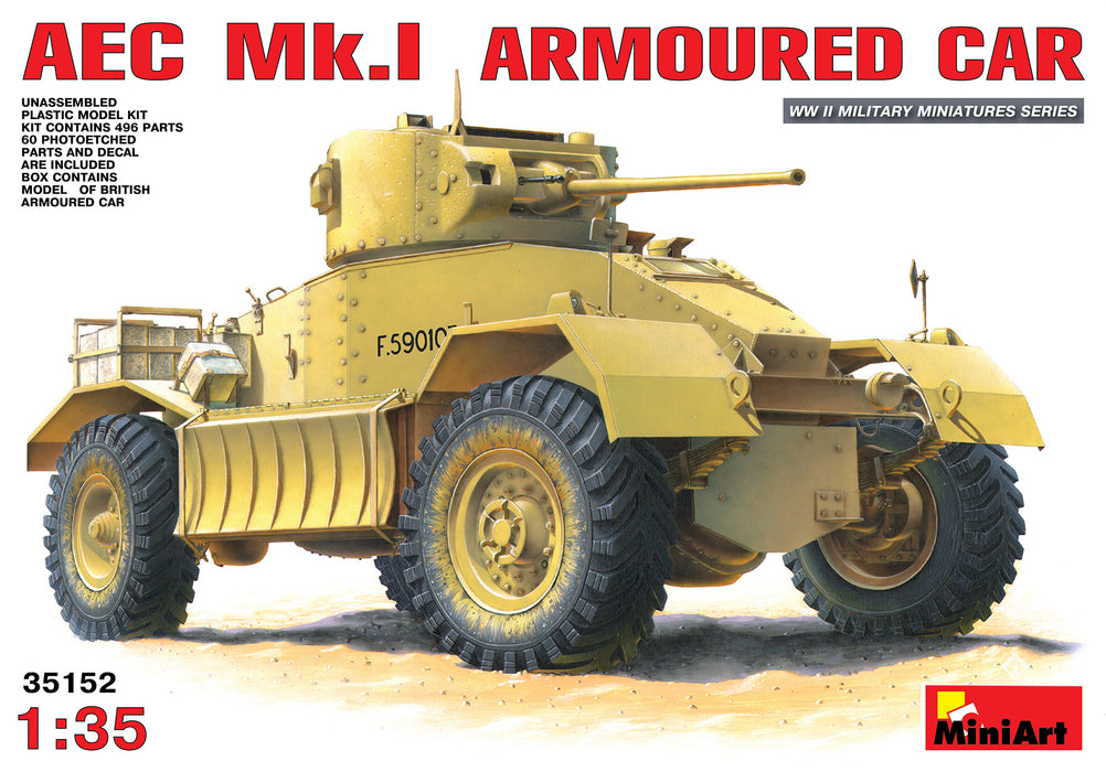 MiniArt 35152 1/35 AEC Mk.I Armoured Car Model Kit
