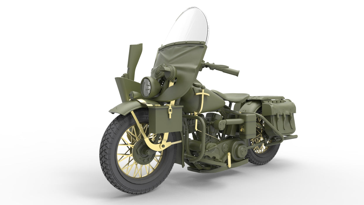 MiniArt 35168 1/35 U.S. Military Policeman Figure with Motorcycle Model Kit