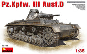 MiniArt 35169 1/35 German Pz.Kpfw. III Ausf.D Tank Model Kit