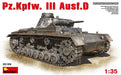 MiniArt 35169 1/35 German Pz.Kpfw. III Ausf.D Tank Model Kit
