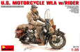 MiniArt 35172 1/35 U.S. Motorcycle WLA with Rider Figure Model Kit