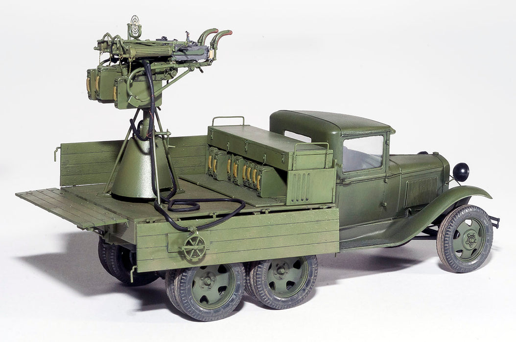 MiniArt 35177 1/35 GAZ-AAA Cargo Truck with Quad M4 Maxim Model Kit