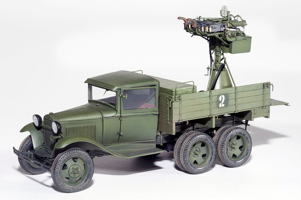 MiniArt 35177 1/35 GAZ-AAA Cargo Truck with Quad M4 Maxim Model Kit