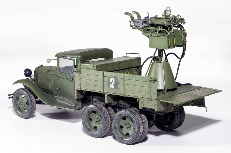 MiniArt 35177 1/35 GAZ-AAA Cargo Truck with Quad M4 Maxim Model Kit