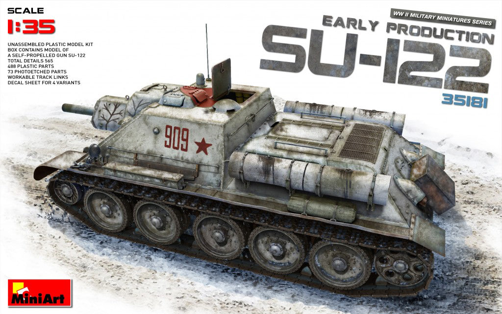 MiniArt 35181 1/35 WWII Soviet SU-122 Early Production Model Tank Kit