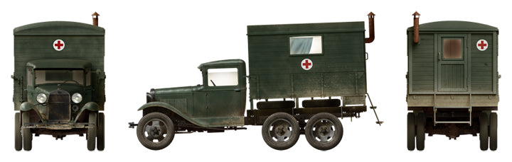 MiniArt 35183 1/35 GAZ-AAA Cargo Truck with Shelter Model Kit
