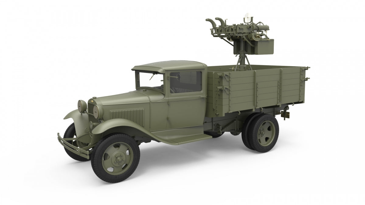 MiniArt 35186 1/35 Soviet 1.5 Ton Cargo Truck with M-4 Maxim AA Machine Gun Model Kit