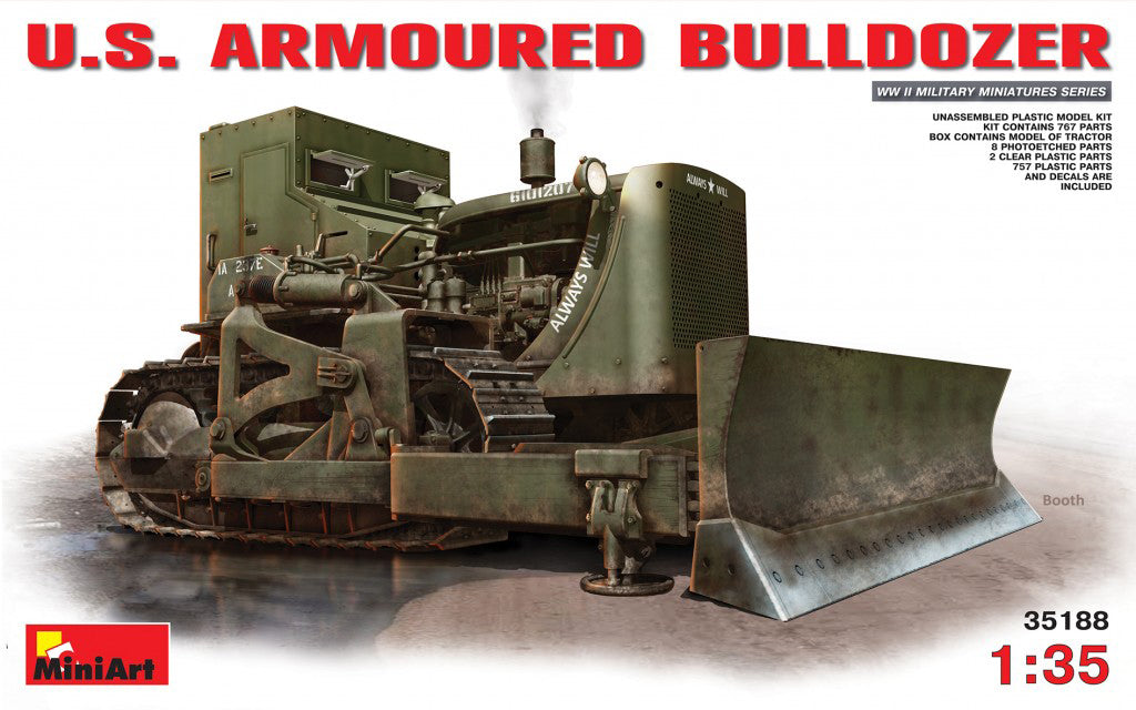 MiniArt 35188 1/35 U.S. Armored Bulldozer Model Kit