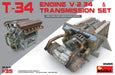 MiniArt 35205 1/35 T-34 Engine V-2-34 and Transmission Set Model Kit