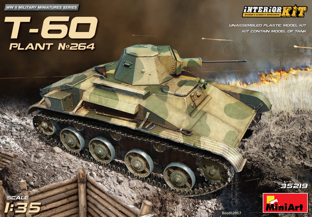 MiniArt 35219 1/35 T-60 Tank Plant 264 with Interior Model Kit