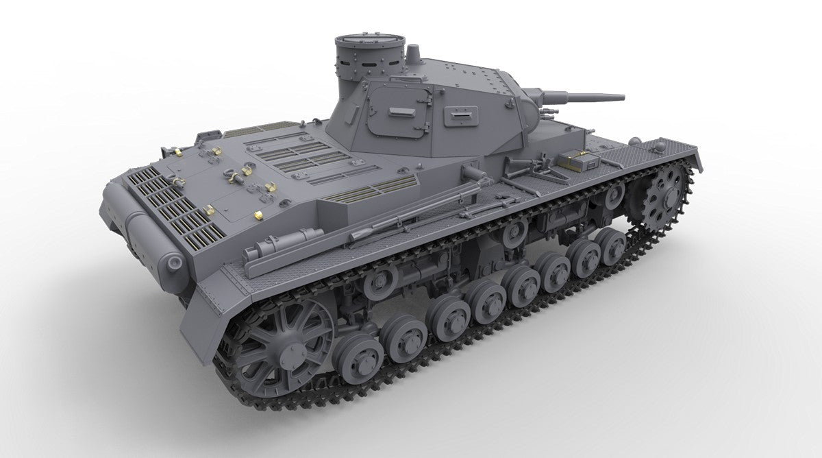 MiniArt 35221 1/35 Pz.Kpfw. III Ausf. B Tank with Crew Model Kit
