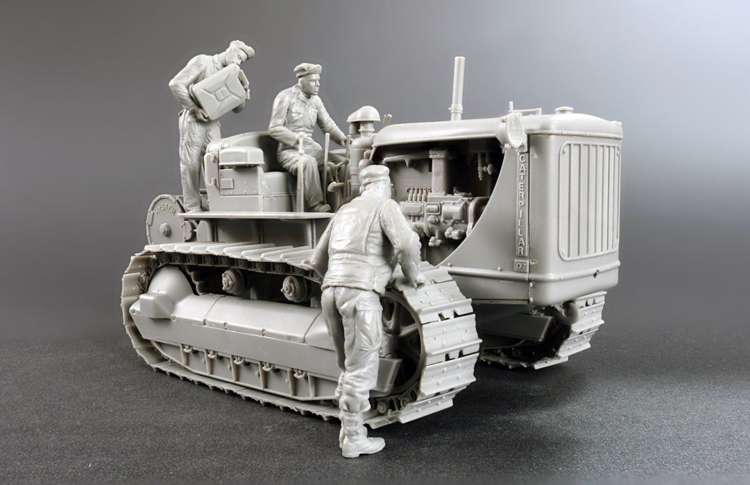 MiniArt 35225 1/35 U.S. Tractor with Towing Winch and Crew Model Kit
