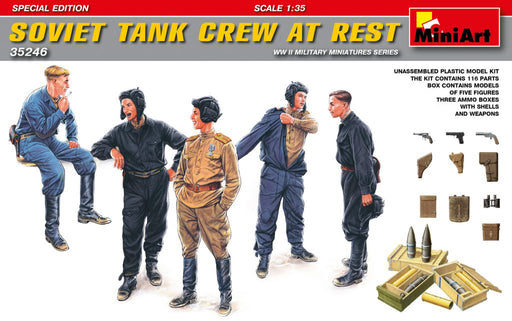 MiniArt 35246 1/35 Soviet Tank Crew at Rest Figures Model Kit