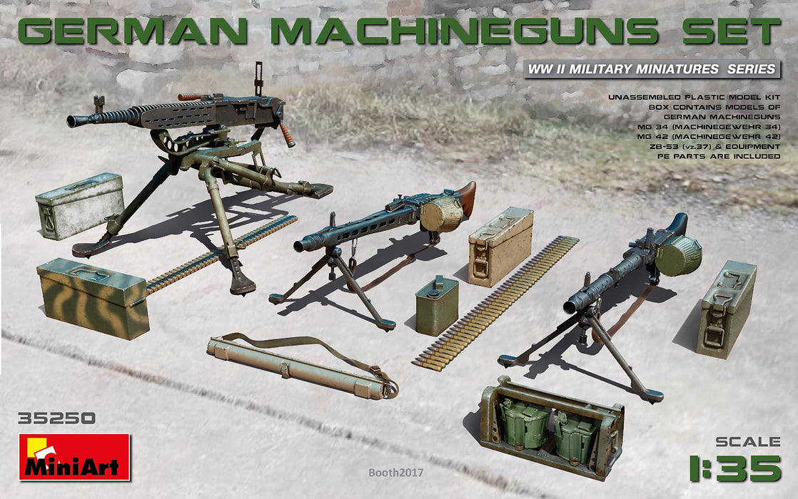 MiniArt 35250 1/35 WWII German Machine Guns Set Model Kit