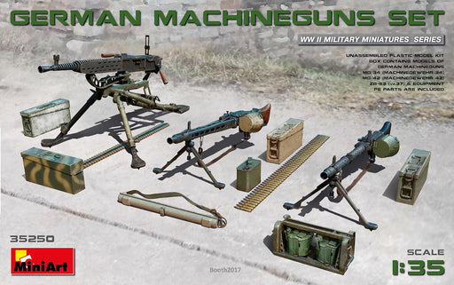 MiniArt 35250 1/35 WWII German Machine Guns Set Model Kit
