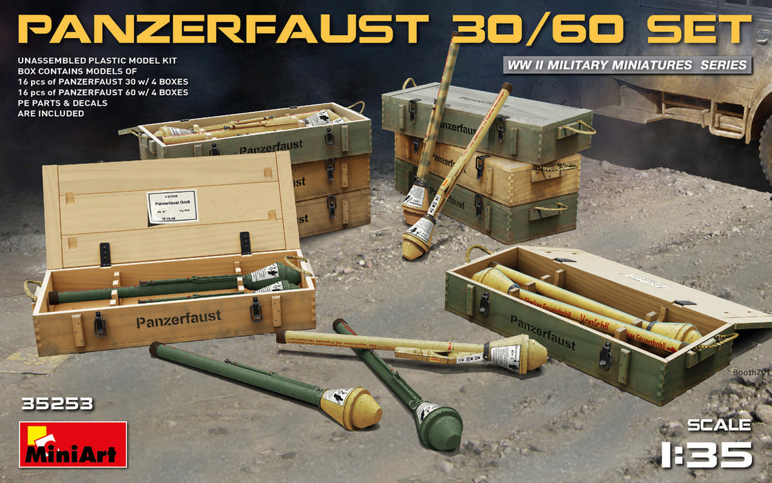 MiniArt 35253 1/35 WWII Panzerfaust 30/60 Weapons Set Model Kit