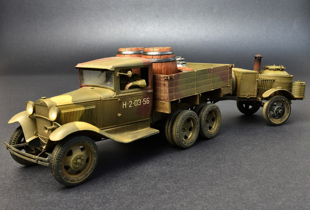 MiniArt 35257 1/35 WWII Soviet 2T AAA Truck with Field Kitchen Model Kit