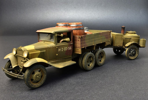 MiniArt 35257 1/35 WWII Soviet 2T AAA Truck with Field Kitchen Model Kit